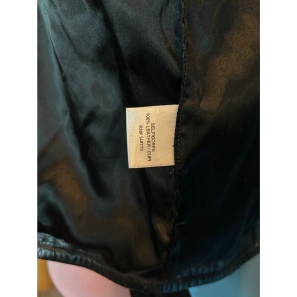 NWOT Made in the USA RE/DONE Black Leather MOTO Jacket Grommets Belt Pockets S - Picture 4 of 16